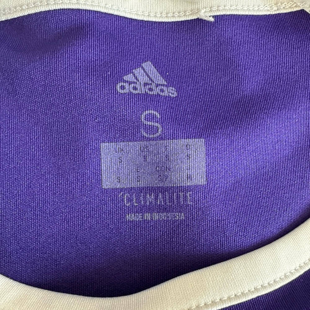 Adidas Men's Purple and White Jersey - Picture 3 of 3